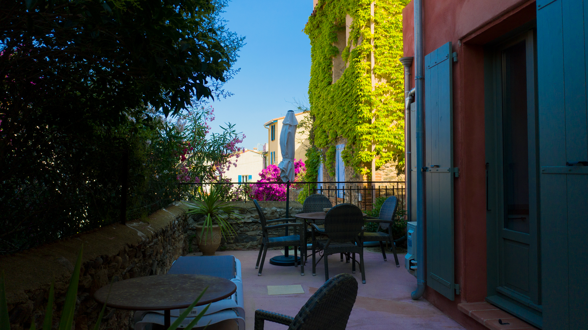 Location maison de luxe Collioure dans les Pyrénées Orientales - Terrasse
